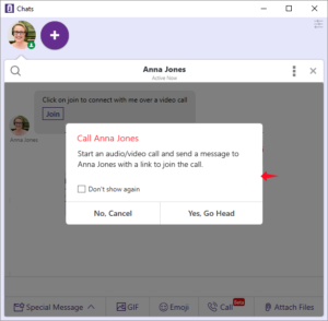 Introducing Office Chat 1-to-1 Video, Voice Call and Screen Sharing Feature