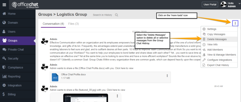 how-do-i-view-delete-group-chat-history