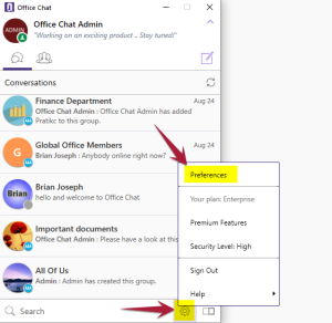 office chat app